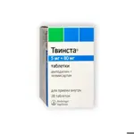 Твинста, 5 мг+80 мг, таблетки, 28 шт. фото
