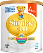 Similac Gold 4, напиток молочный сухой, 400 г, 1 шт, для детей с 18 месяцев фото