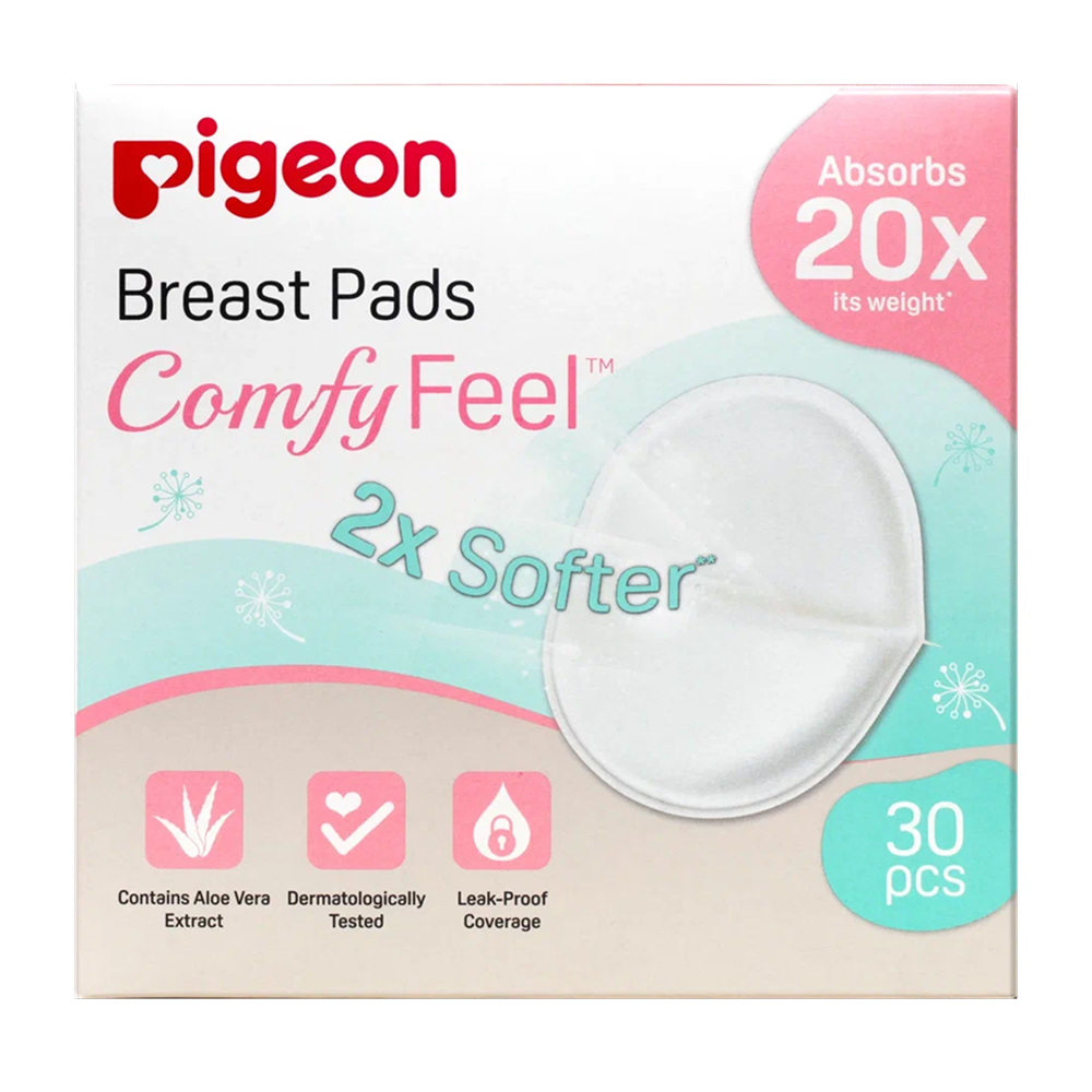 Pigeon ComfyFeel Вкладыши для бюстгальтера, 30 шт, с алоэ фото