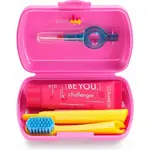 Curaprox Be you Дорожный набор в боксе, набор, 1 шт, розового цвета, зубная паста + зубная щетка CS5460 + ершики CPS07, CPS09 + держатель UHS409 фото 2