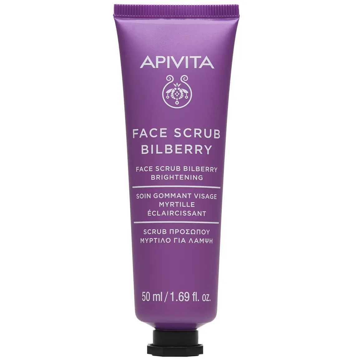 Apivita Скраб-эксфолиант для лица, скраб, 50 мл, 1 шт, черника фото
