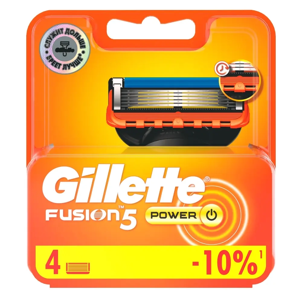 Gillette Fusion Power Сменные кассеты, 4 шт. фото