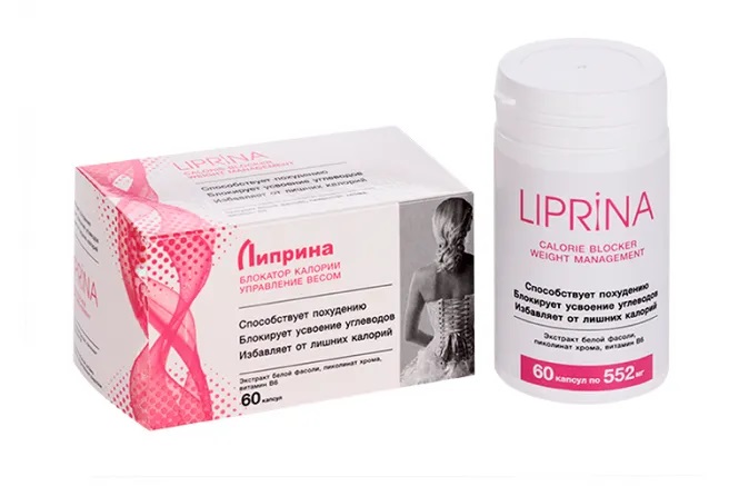 Липрина Управление весом Блокатор калорий, капсулы, 60 шт. фото