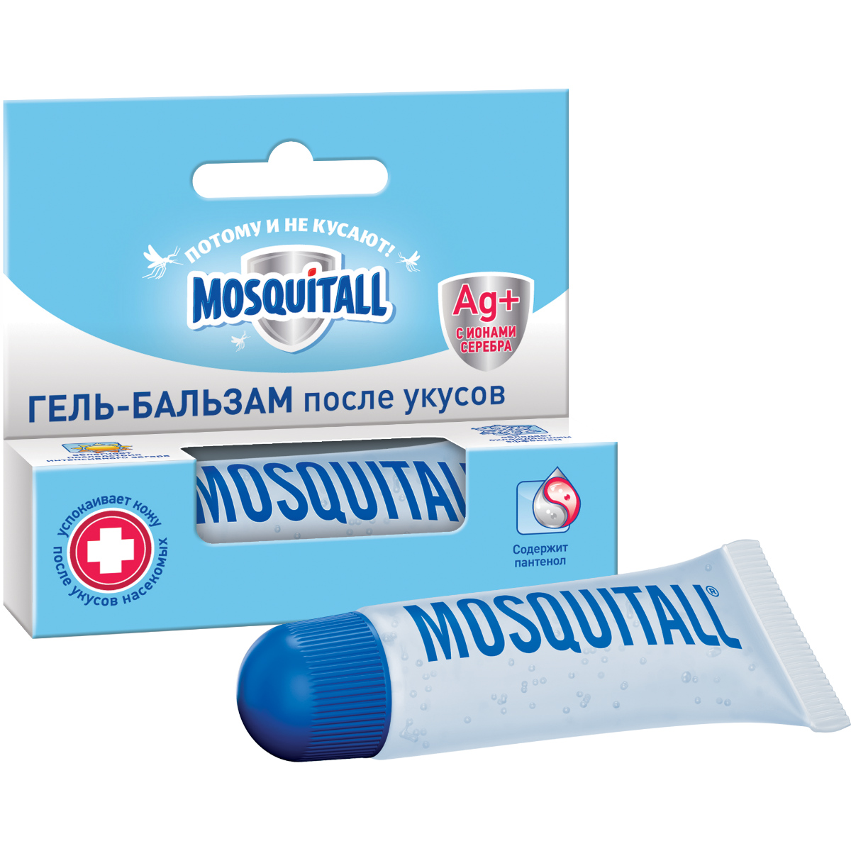 Mosquitall скорая помощь после укусов гель-бальзам, гель-бальзам, 10 мл, 1 шт. фото