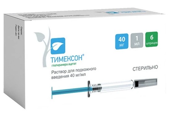 Тимексон, 40 мг/мл, раствор для подкожного введения, 1 мл, 6 шт. фото