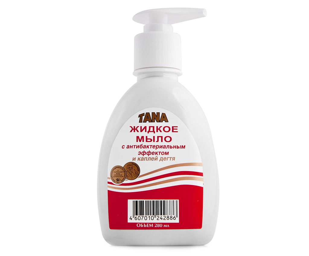 TANA Мыло жидкое с каплей дегтя, 280 мл, 1 шт. фото
