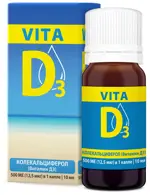 Vita D3 Витамин D3 мицеллированный, 500 МЕ/кап., раствор водный, 10 мл, 1 шт, анис фото