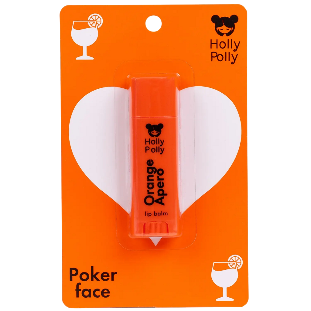 Holly Polly Poker Face Бальзам для губ, бальзам для губ, 4.8 г, 1 шт, апельсиновый аперо фото