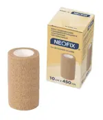 Neofix Band-N Бинт медицинский эластичный самофиксирующийся нестерильный, 10 см х 4.5 м, пластырь медицинский, 1 шт, нетканая основа фото