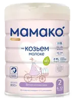Мамако 2 Premium молочная смесь на основе козьего молока, 6-12 месяцев, смесь молочная сухая, 800 г, 1 шт. фото