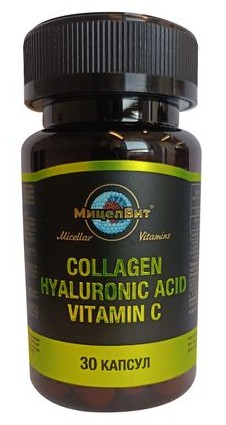 МицелВит Коллаген + Гиалуроновая кислота + Витамин C, капсулы, 30 шт. фото