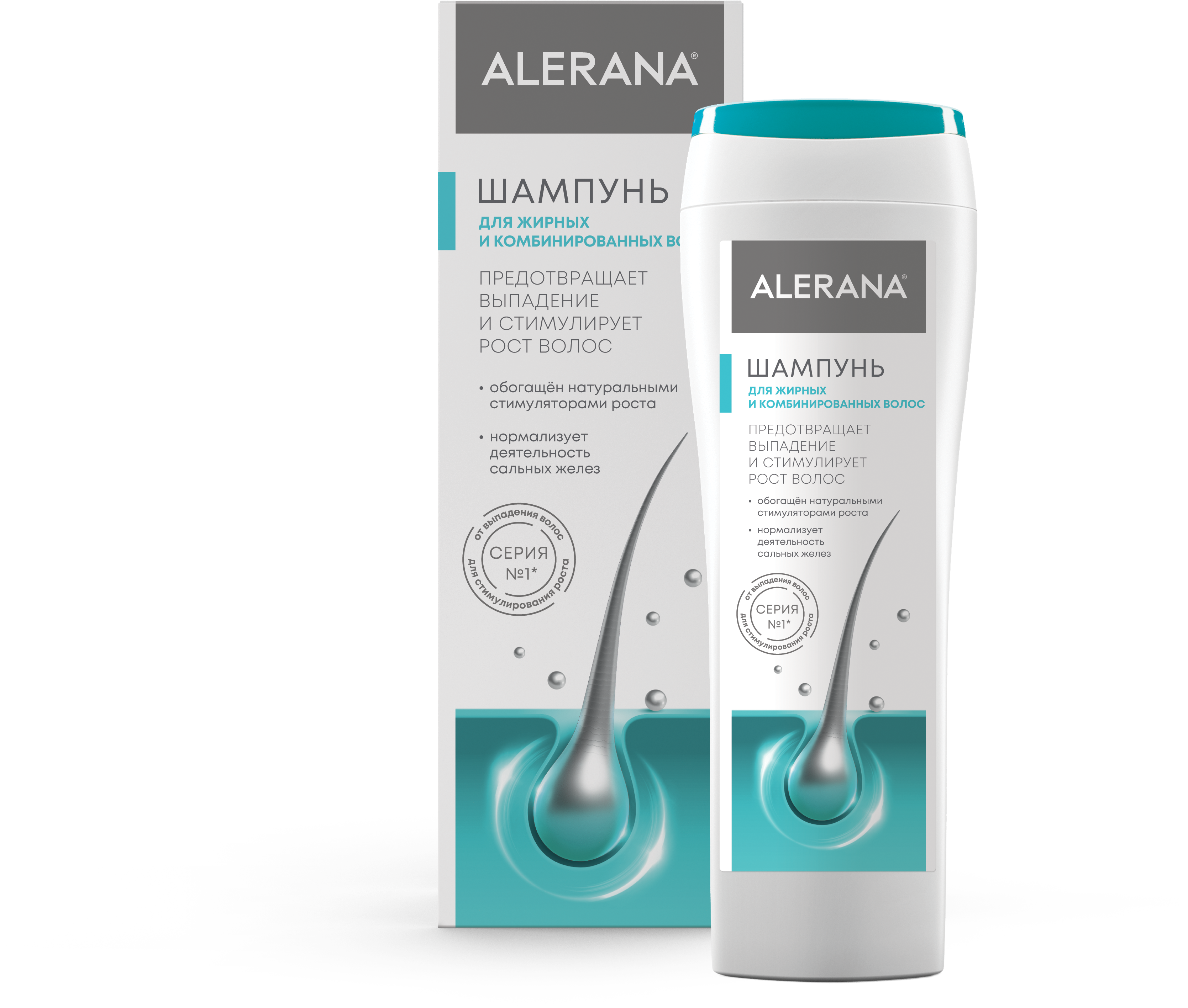 Алерана Шампунь для жирных и комбинированных волос, шампунь, 250 мл, 1 шт. фото