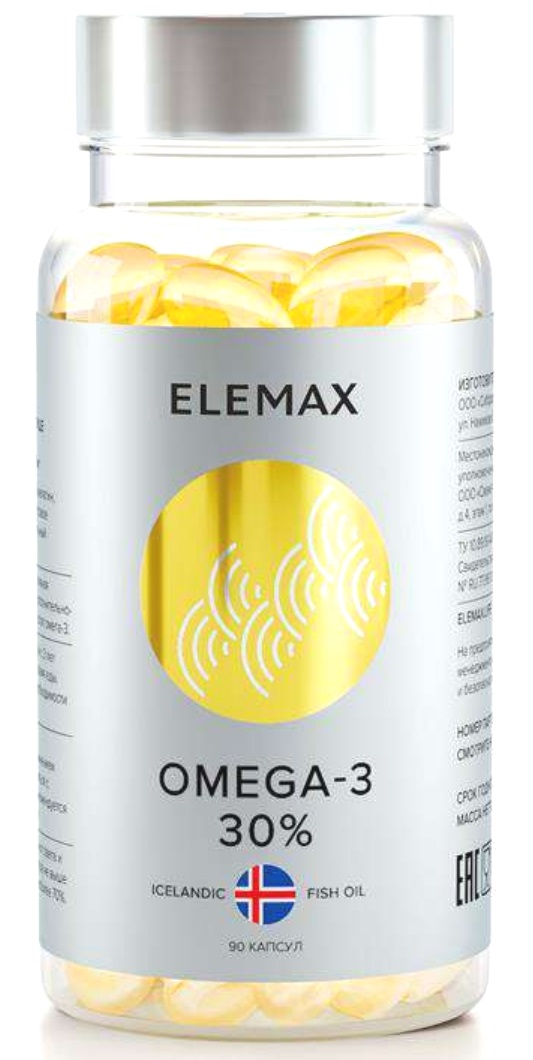 Elemax Омега-3 30%, 790 мг, капсулы, 90 шт. фото