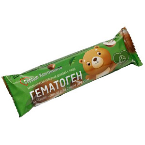 Сердце Континента Гематоген русский, плитка, 40 г, 1 шт, лесной орех фото