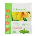 Vitaverde Леденцы с витамином С, леденцы, 60 г, 1 шт, лимон + мята фото