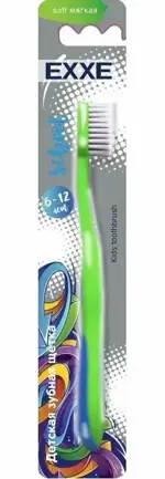 Exxe School щетка зубная 6-12 лет, щетка зубная, 1 шт, мягкая фото 2