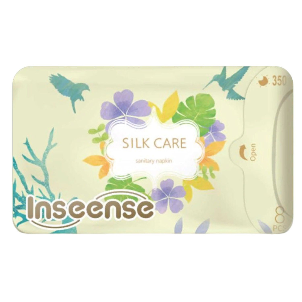 Inseense silk care Прокладки ночные плюс, прокладки гигиенические, 8 шт, 7 капель фото