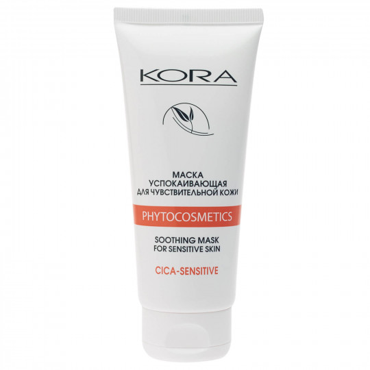 Kora Маска успокаивающая, маска для лица, 100 мл, 1 шт, для чувствительной кожи фото