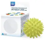 Иглбол Ежик Мяч-массажер, 65 мм, 1 шт, желтого цвета фото