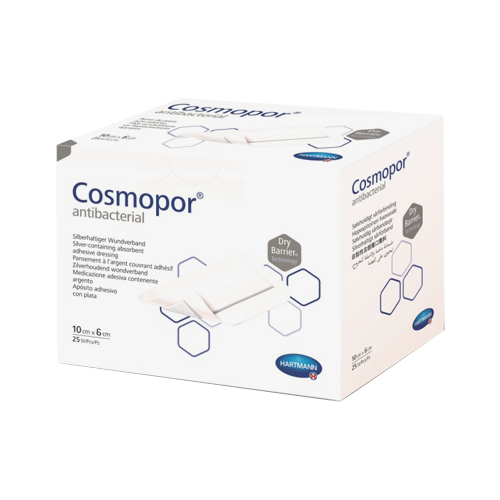 Cosmopor Antibacterial Повязка антибактериальная, 10 см х 6 см, повязка стерильная, 25 шт. фото