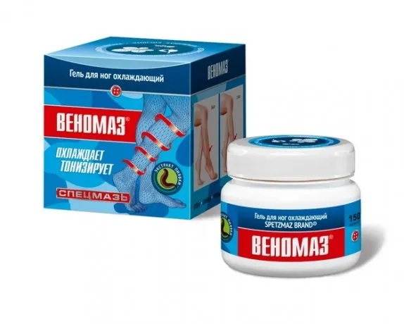 Спецмазь Веномаз Гель охлаждающий для ног экстракт пиявки, гель для ног, 150 мл, 1 шт. фото