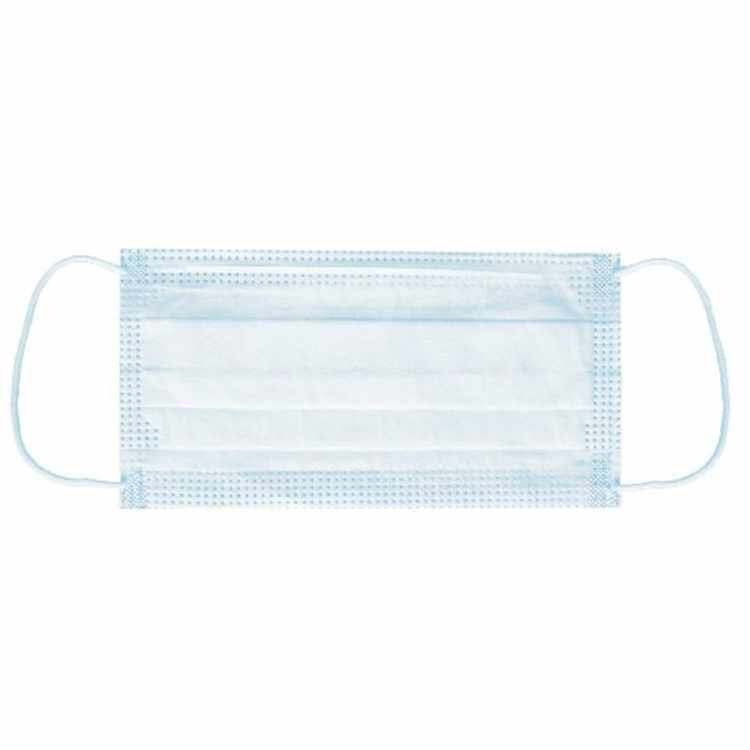 Маска медицинская трехслойная на резинке, 1 шт. фото