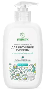 Synergetic гель для интимной гигиены натуральный, гель, 250 мл, 1 шт. фото