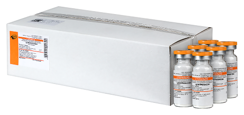 Цефтриаксон, 1 г, порошок для приготовления раствора для внутривенного и внутримышечного введения, 50 шт. фото