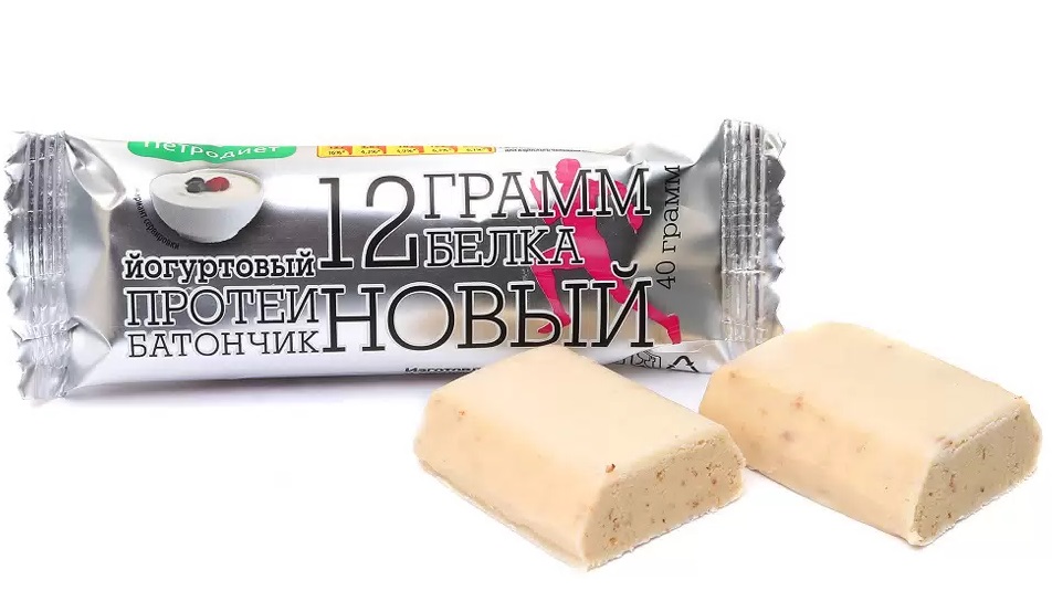 Петродиет Батончик протеиновый в шоколадной глазури, 40 г, 1 шт, со вкусом йогурта фото