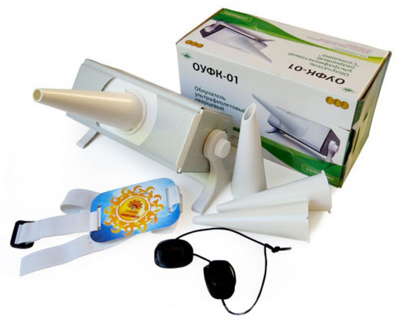 Облучатель ультрафиолетовый кварцевый ОУФК-01, 1 шт. фото