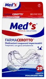 Farmacerotto trasparente impermeabile Пластыри фиксирующие водонепроницаемые прозрачные, 19 х 72 мм, лейкопластырь, 20 шт. фото