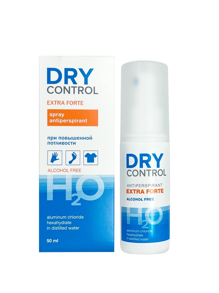 Dry Control Extra Forte H2O Cпрей дезодорант-антиперспирант, спрей, 50 мл, 1 шт. фото