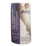 Baltic Medical Бинт медицинский эластичный, 8 см х 1 м, 1 шт, средней растяжимости фото