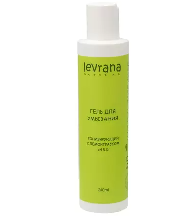 Levrana Гель для умывания Тонизирующий, 200 мл, 1 шт, с лемонграссом фото