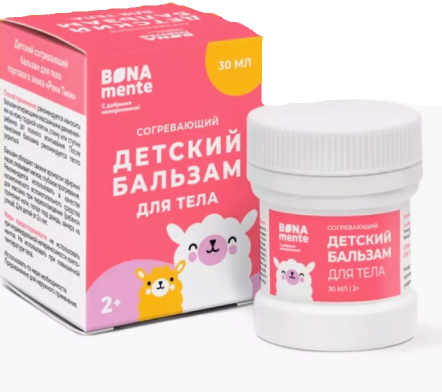Bona Mente! Бальзам детский для тела согревающий, бальзам для тела, 30 мл, 1 шт. фото
