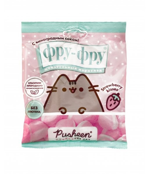 Фру-Фру Мармелад Клубничный поцелуй, мармелад жевательный, 80 г, 1 шт. фото