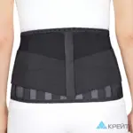 Крейт Корсет ортопедический пояснично-крестцовый, р. 6, 1 шт, черный, арт. Б-502/6МР металлические ребра жесткости фото