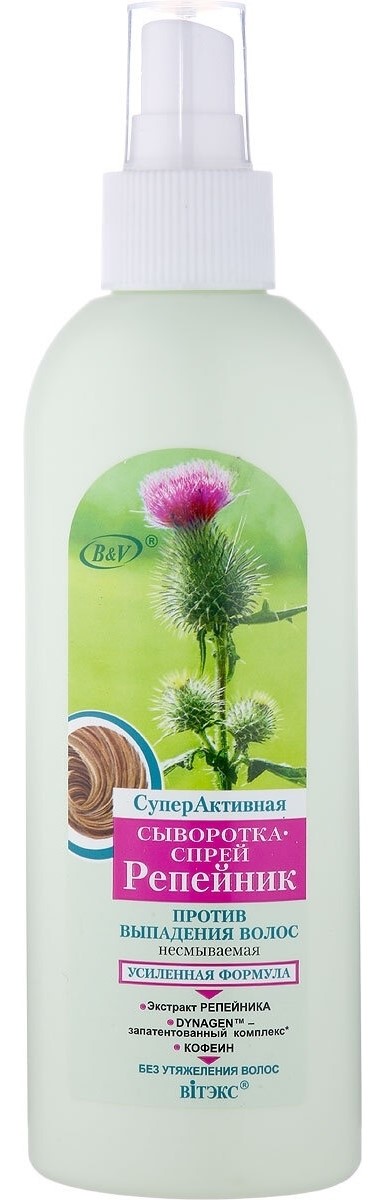 Витэкс Репейник Сыворотка-спрей, сыворотка для волос, 200 мл, 1 шт, против выпадения волос фото