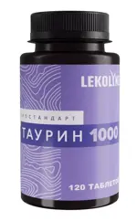 Lekolike Биостандарт Таурин, 1000 мг, таблетки, 120 шт. фото 1