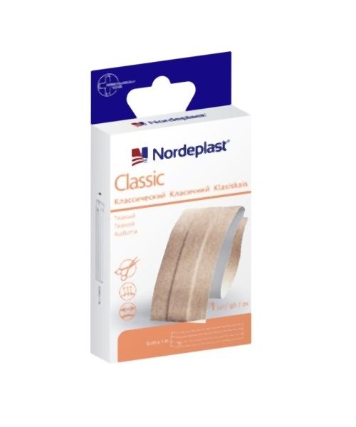 Nordeplast Nordefilm Transparent Classic Пластырь медицинский фиксирующий тканевый, 6 см х 100 см, пластырь медицинский, 1 шт. фото