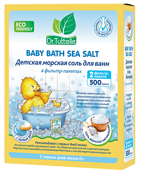 Dr. Tuttelle, соль для ванн, 500 г, 1 шт, натуральная фото