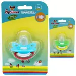 Бусинка Пустышка силиконовая симметричная с кольцом, 3+ мес, 1 шт, арт. 392 фото