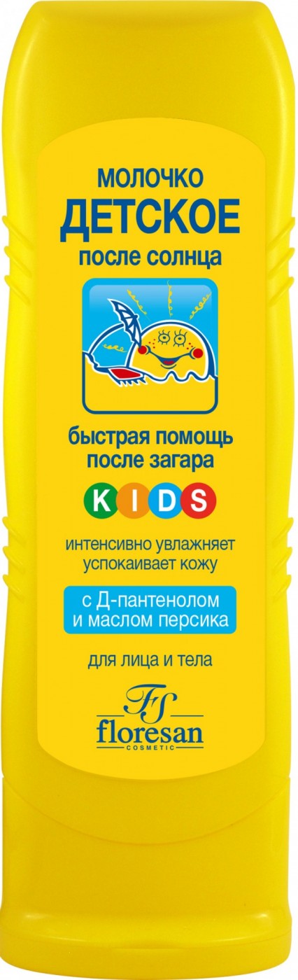 Floresan Молочко детское успокаивающее после солнца, молочко, 125 мл, 1 шт, арт. Ф-112 фото