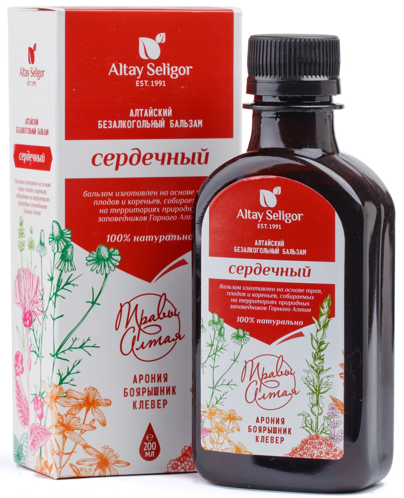 Алтай Селигор Бальзам Сердечный, бальзам для приема внутрь, 200 мл, 1 шт. фото