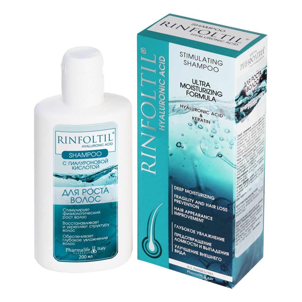 Ринфолтил Шампунь с гиалуроновой кислотой для роста волос, шампунь, 200 мл, 1 шт. фото