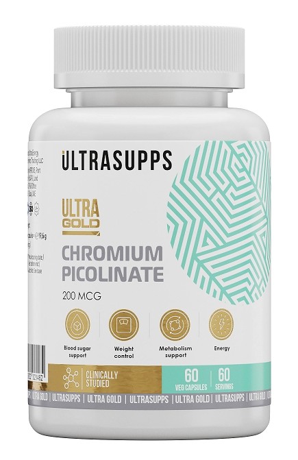 Ультрасаппс ультра голд пиколинат хрома, капсулы, 60 шт. фото