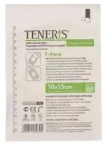Teneris T-Pore Пластырь фиксирующий, 10 см х 15 см, пластырь, 1 шт, нетканая основа фото