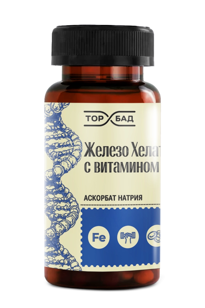 Торбад Железо хелат с витамином C, капсулы, 60 шт. фото