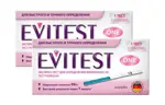 Evitest one Тест на беременность, тест-полоска, 2 шт, комбиупаковка 1+1 фото 1