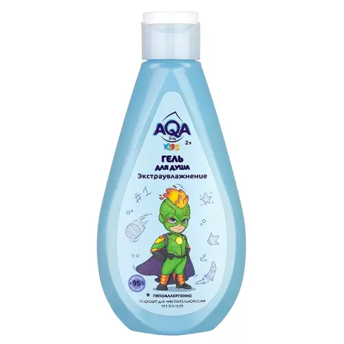 AQA baby kids Гель для душа экстраувлажнение для мальчиков, гель для душа, 250 мл, 1 шт. фото